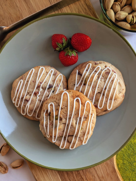 Erdbeer-Pistazien-Cookie (vegan)